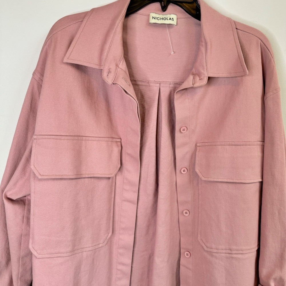 NICHOLAS Calista Shacket In Rose - Picture 8 of 10
